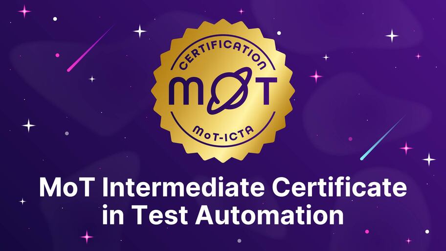 MoT Intermediate Certificate in Test Automation image