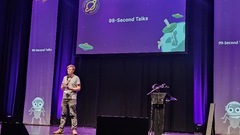 My first MotaCon/TestBash and my first 99-second talk. So proud to have put something together and found the courage to get up on stage.  image