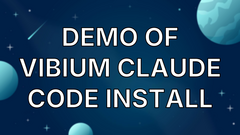 Demo of Vibium Claude Code install image