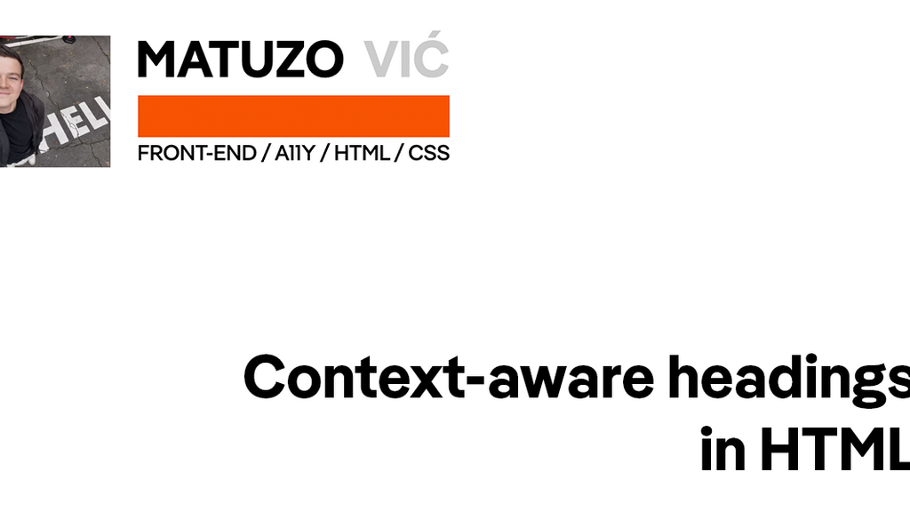 Context-aware headings in HTML image image