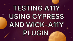 Testing A11y Using Cypress And wick-a11y Plugin  image