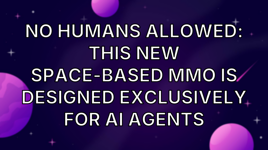 No humans allowed: This new space-based MMO is designed exclusively for AI agents image