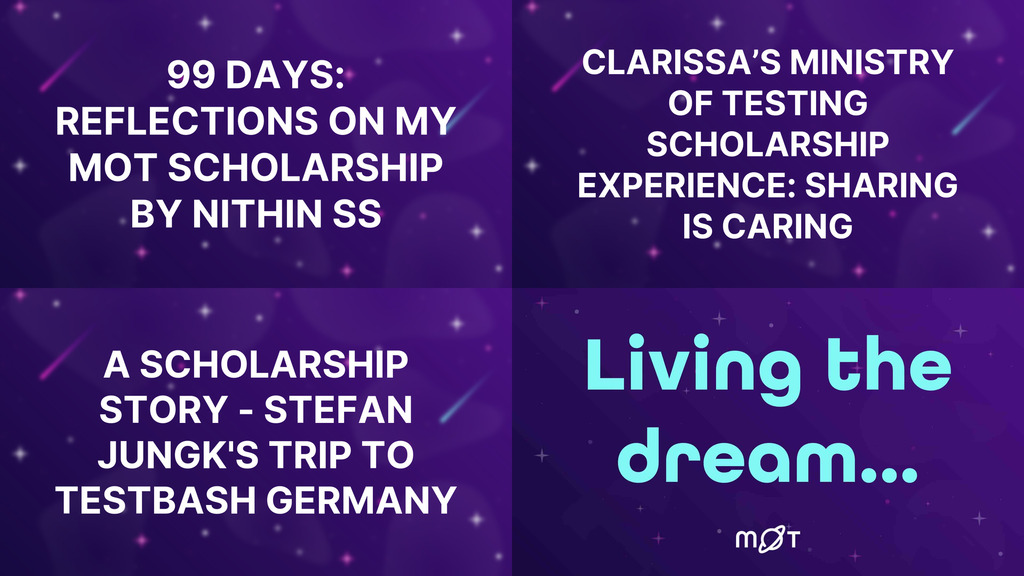 The Ministry of Testing Scholarship image