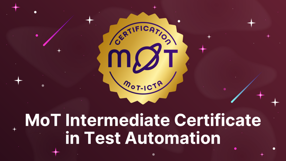 MoT Intermediate Certificate in Test Automation image