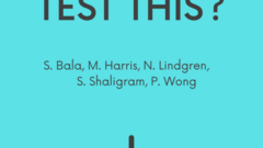 Examples of how to test different sites and apps, along with the test heuristics applied, the reasoning and tool ideas. Nicola Lindgren, Mike Harris, Suman Bala, Philip Wong, and Shawn Shaligram image