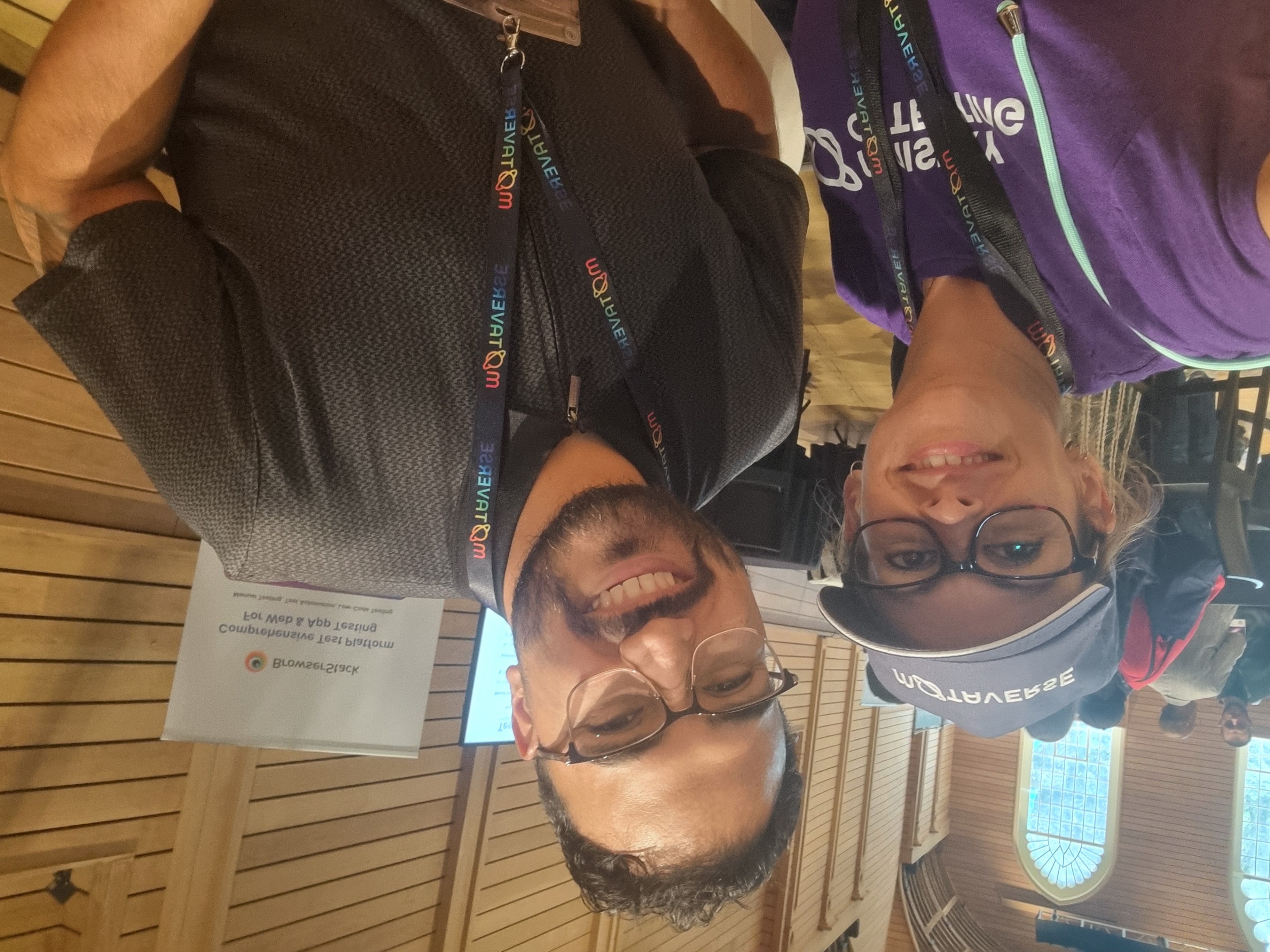 Selfie with Diana and Carlos at TestBash