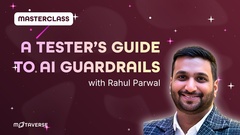 Beautiful masterclass. Nice topic and very good delivery. 
Game for testing knowledge is a great idea. Thanks, Rahul! image