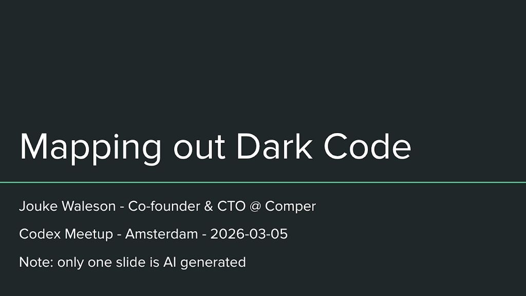 Mapping out Dark Code image
