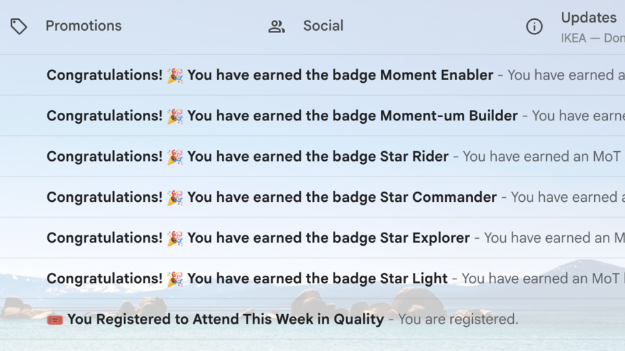 Feeling amazed to see lot of awards waiting in my inbox image