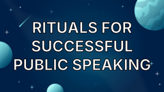 Rituals for successful public speaking image