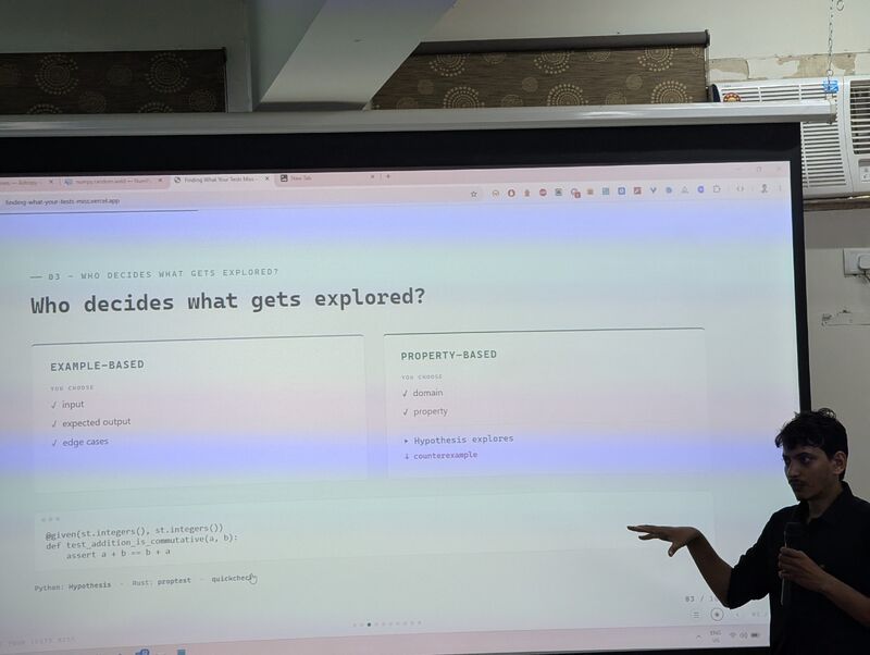 A still from my first Developer's meetup image