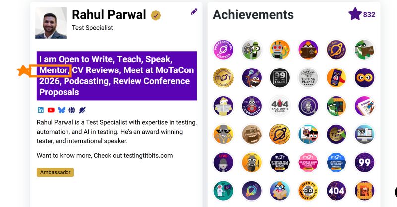 I am open to mentoring for our #MoTaverse community.