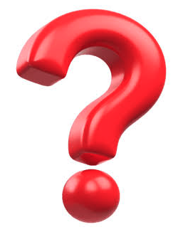 A big red 3D question mark image