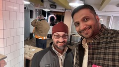 Chatting. Culture Discussion. Context. 

Discussions with Dalbir today at Social event. image