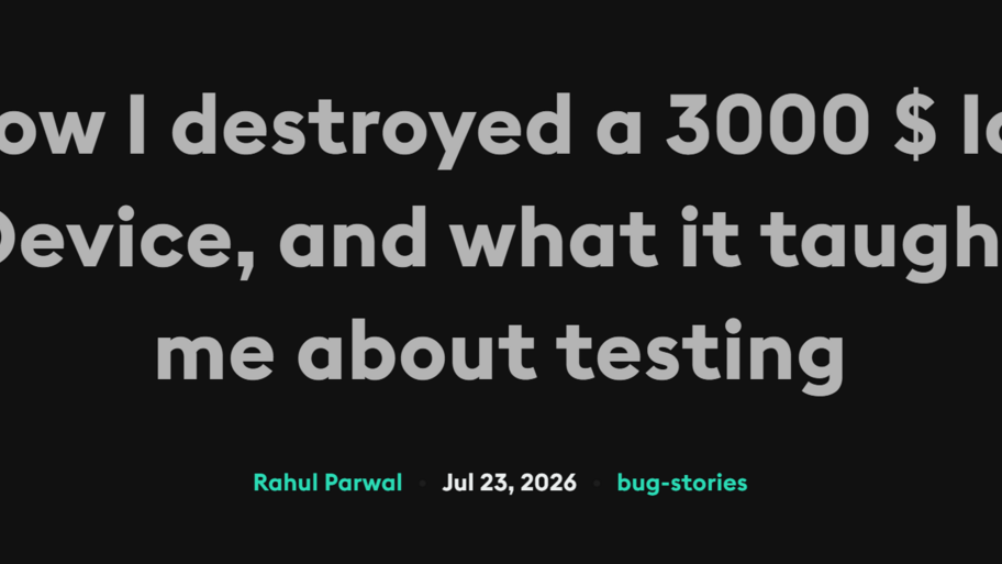 How I destroyed a 3000 $ IoT Device, and what it taught me about testing image