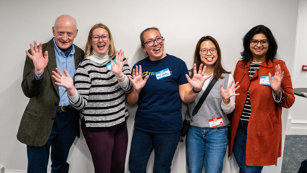 Making waves with Andrew Brown, Liz Daffen, Rosie Sherry, Ay Ping and Karishma Khaladkar.