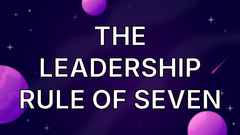 The Leadership Rule of Seven image