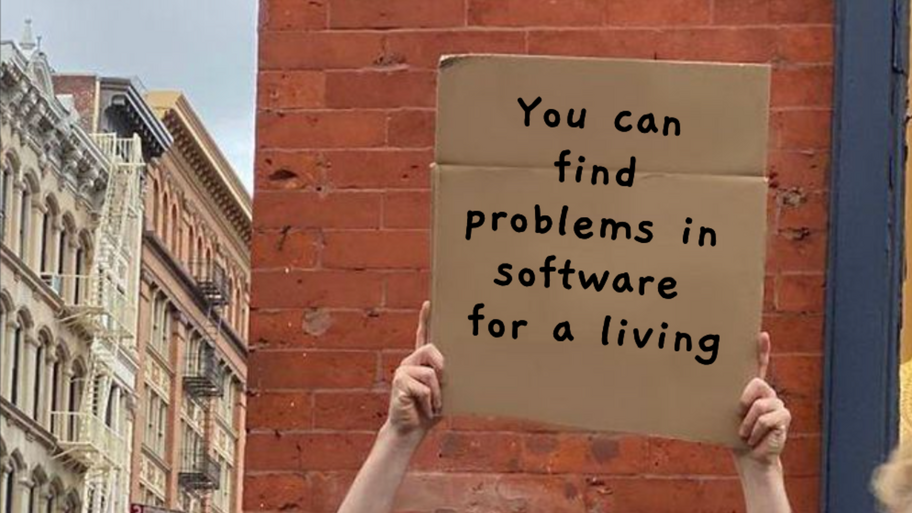 How would you explain what you do on a cardboard sign? image