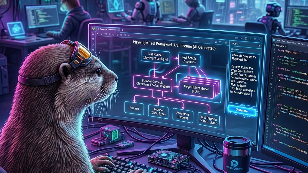 Creating a Playwright framework with AI image image