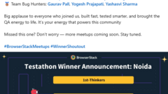 Win Browserstack Testathon For Delhi-NCR Region image