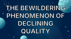 The bewildering phenomenon of declining quality image