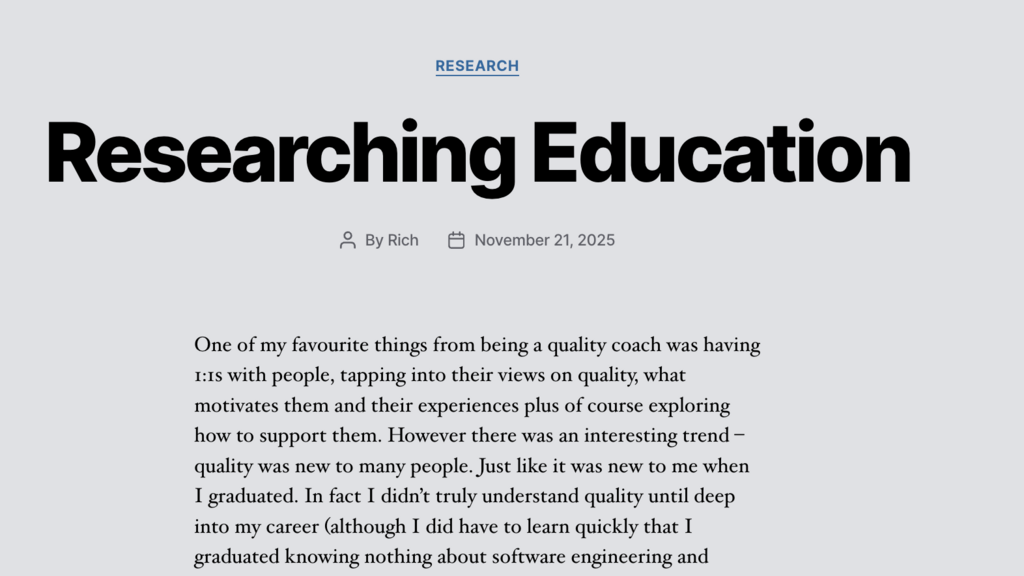 Researching Education image