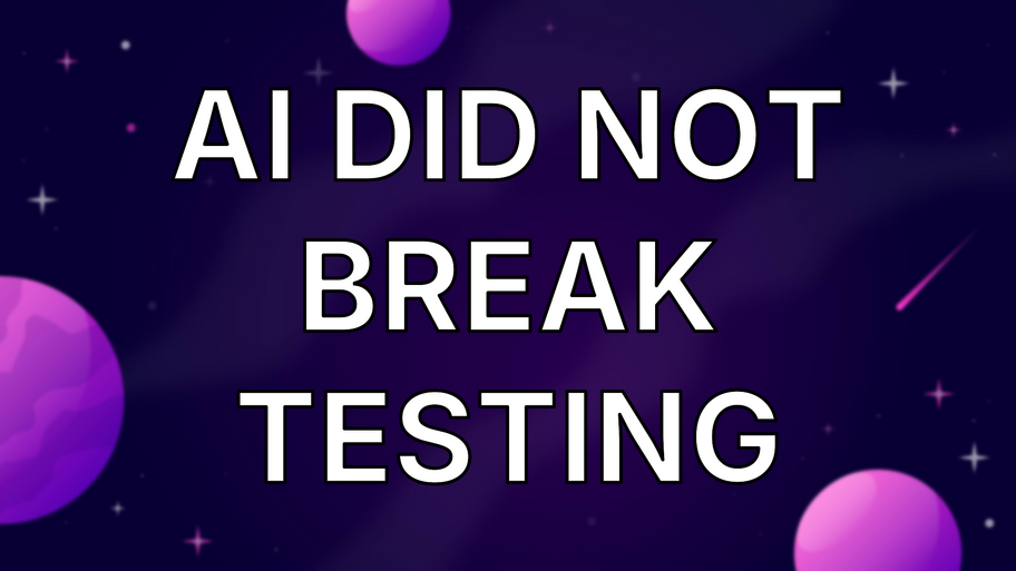 AI did not break testing image