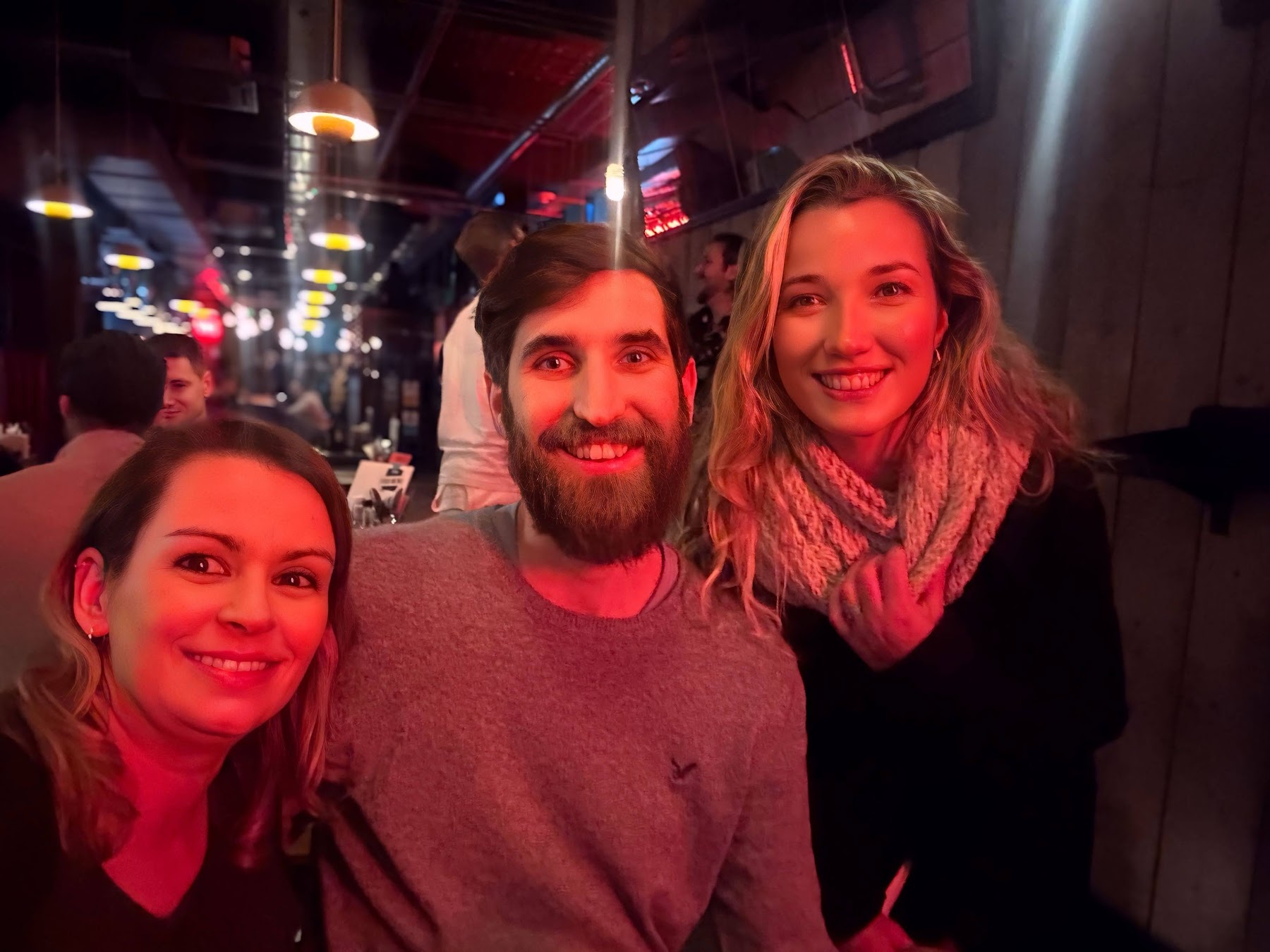 diana, lewis prescott and rafaela azevedo. First london meetup