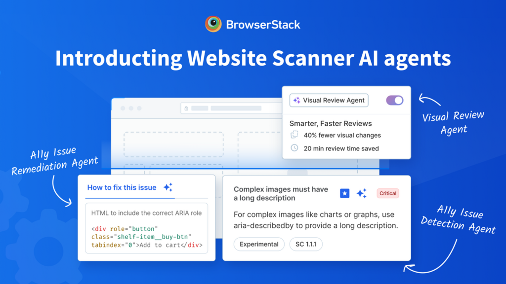BrowserStack Website Scanner now comes with three in-built AI agents! image