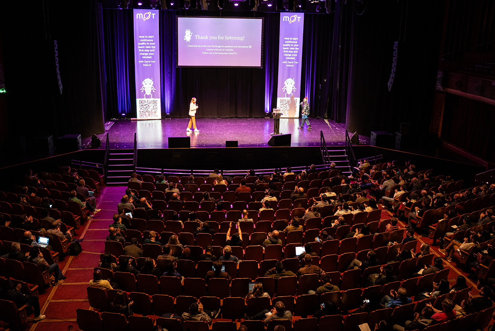 Demi Van Malcot is on stage here at MoTaCon 2025.