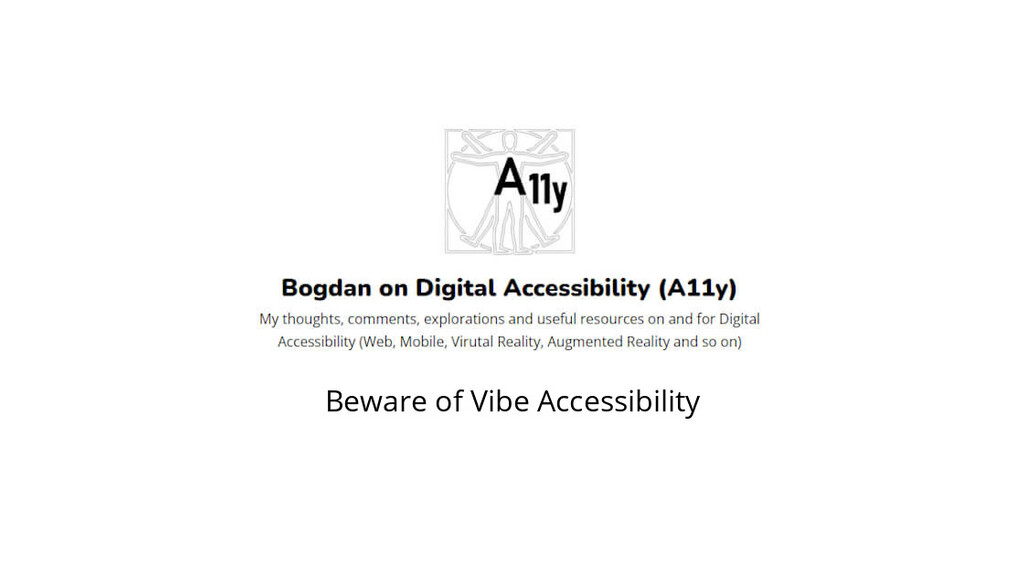  Beware of Vibe Accessibility image