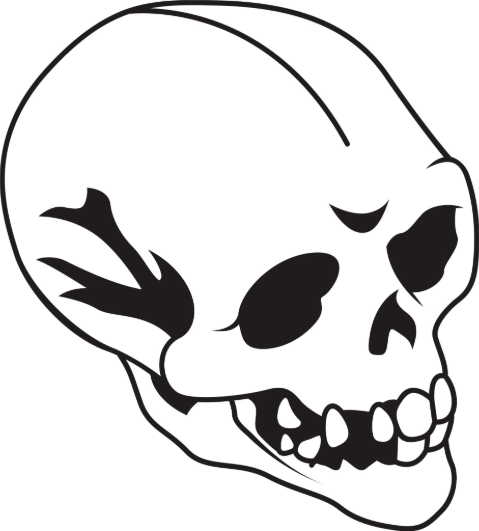 Clip art skull  image