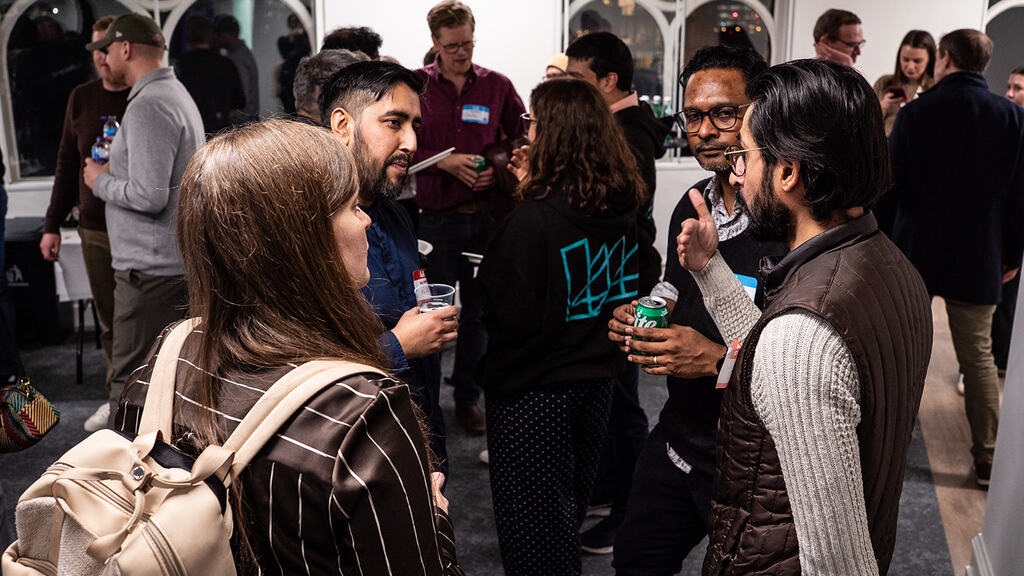 Quality people chatting away at MoT London