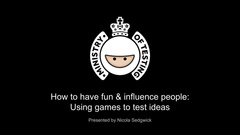 Use games to test ideas image