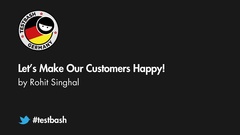 Let's Make Our Customers Happy! - Rohit Singhal image