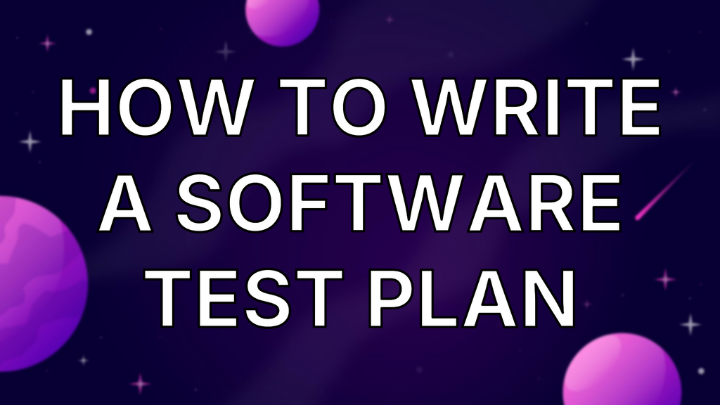 How to write a software test plan image