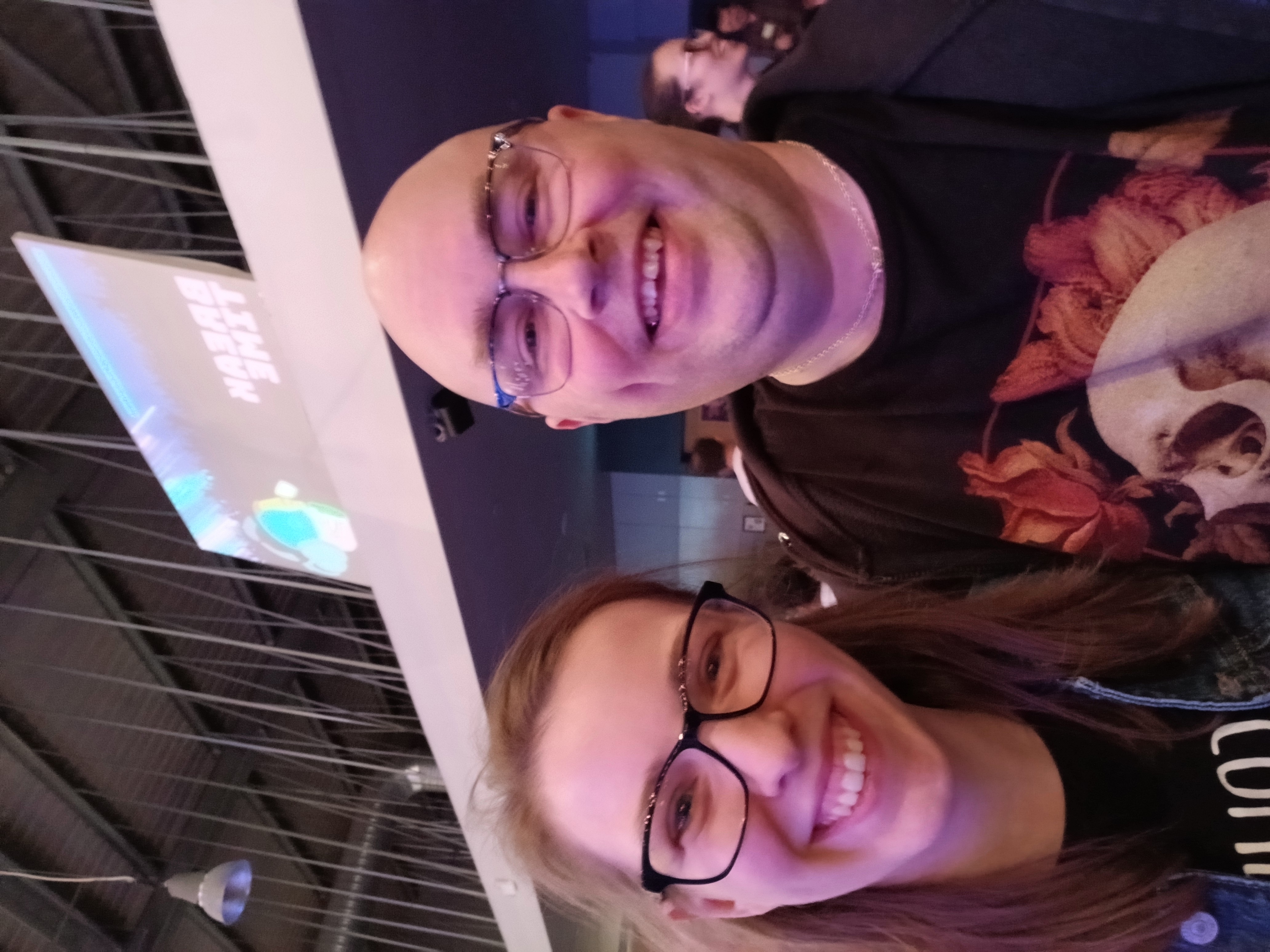 Selfie of Gary Hawkes and Emily O'Connor at Peerscon 2026