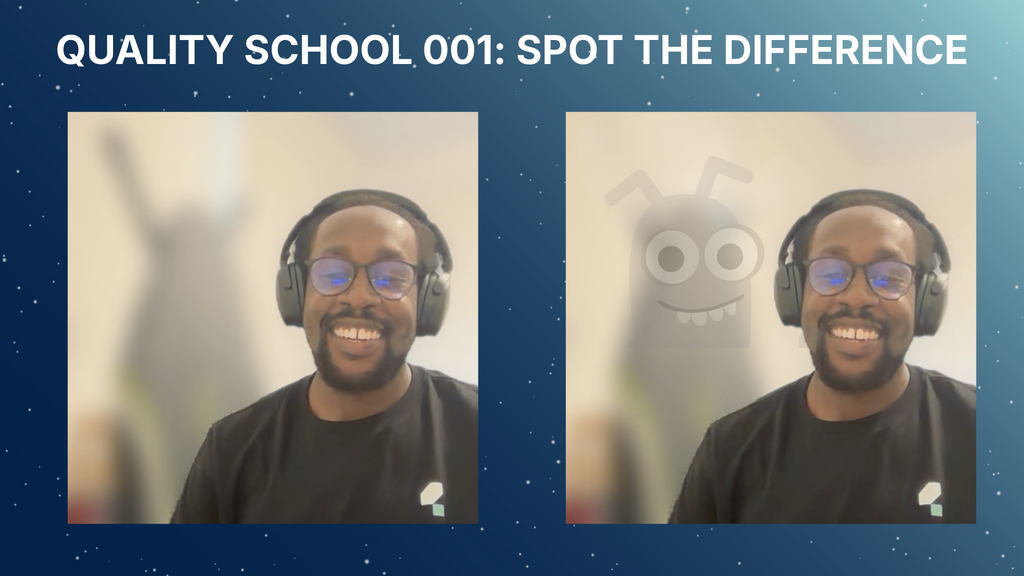 Spot the difference game with Eamon, and ironing board and bug. image