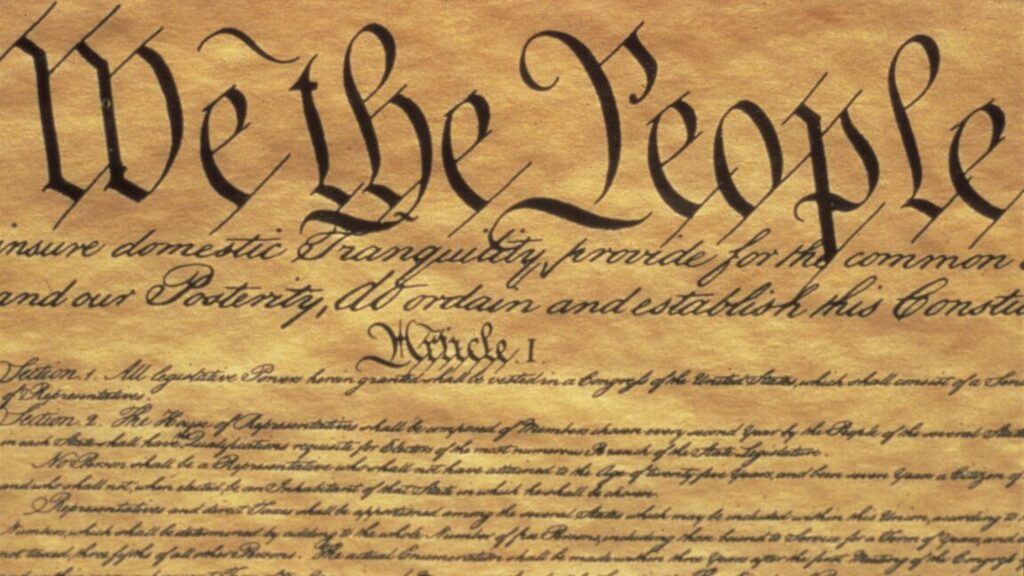 Coding error blamed after parts of Constitution disappear from US website image