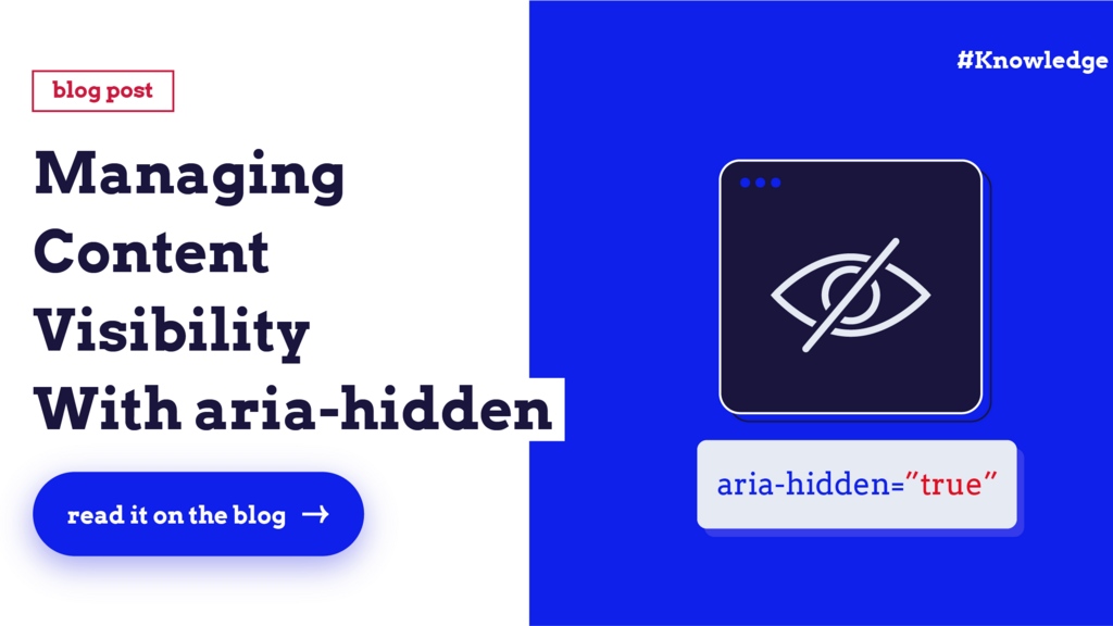 Managing Content Visibility With aria-hidden image