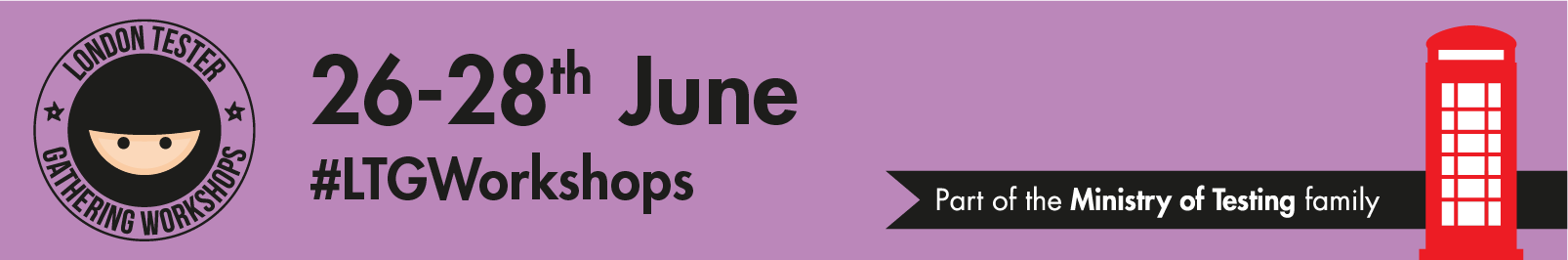 London Tester Gathering Workshops 2019 banner image