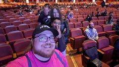 Selfie of ben looking back on the audience for 99 second talks image