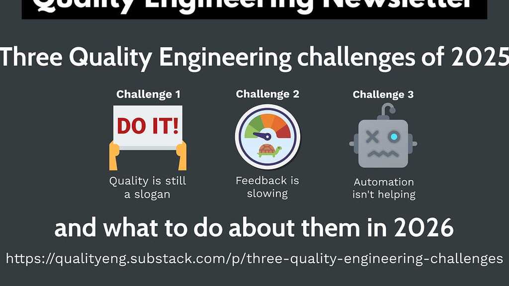 Three Quality Engineering challenges of 2025, and what to do about them in 2026 image image
