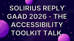 Solirius Reply GAAD 2026 - The Accessibility Toolkit talk  image