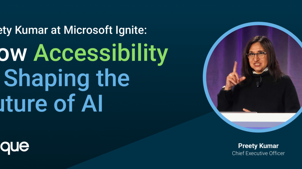 Preety Kumar at Microsoft Ignite: How Accessibility is Shaping the Future of AI image