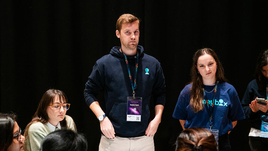 Robbie Falck and Grace Marsey from MoneyBox image