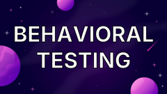 Behavioral testing image