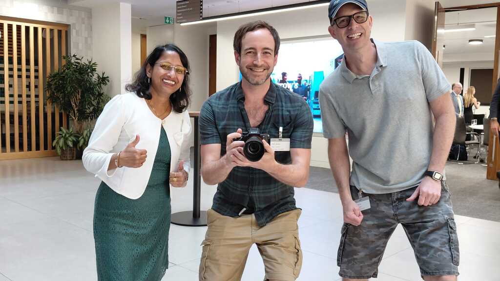 Great catch up with the Person behind the Lens and the person behind the Mic together image