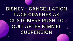 Disney+ cancellation page crashes as customers rush to quit after Kimmel suspension image