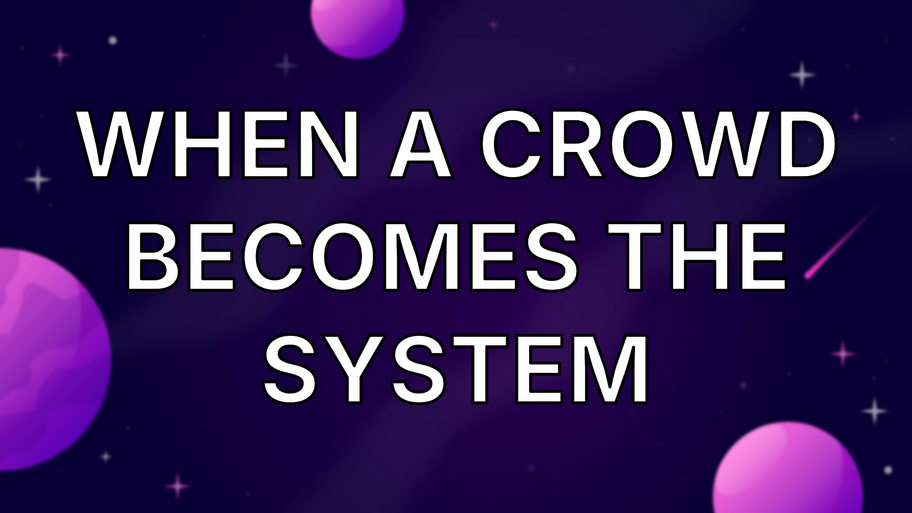 When a crowd becomes the system image